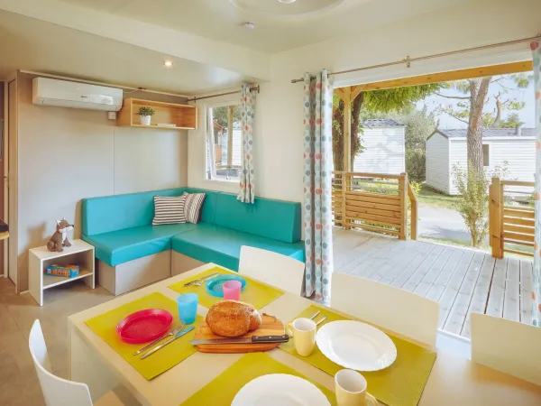 The Roan premium Lounge living room features a cosy corner sofa.