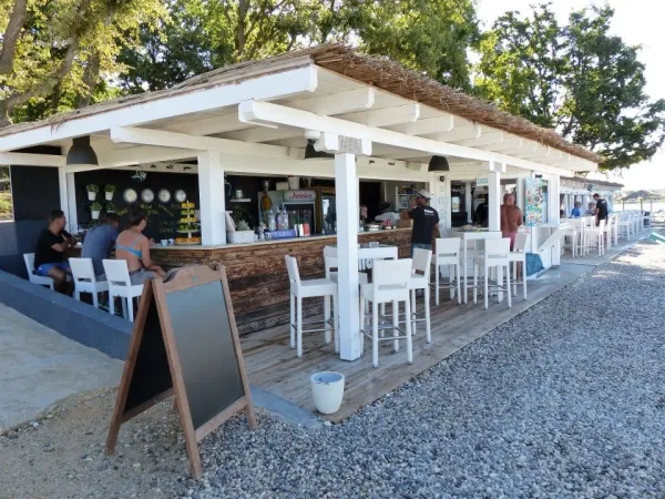 Beach bar at Roan campsite Bijela Uvala.