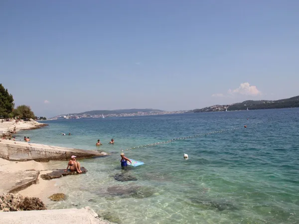 Azure sea at Roan campsite Amadria Park Trogir.