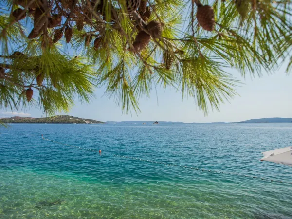 Azure sea at Roan campsite Amadria Park Trogir.