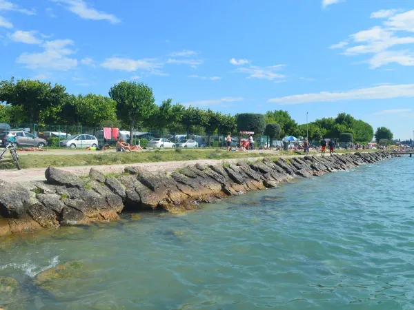 Lake Garda waterfront hiking trail.