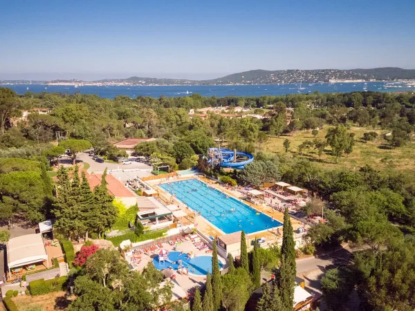 Olympic pool at Roan camping Domaine Naïades.