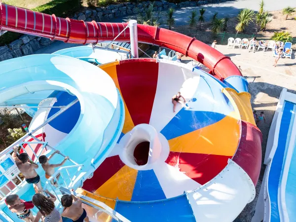 Funnel slide from Roan camping La Vallée.