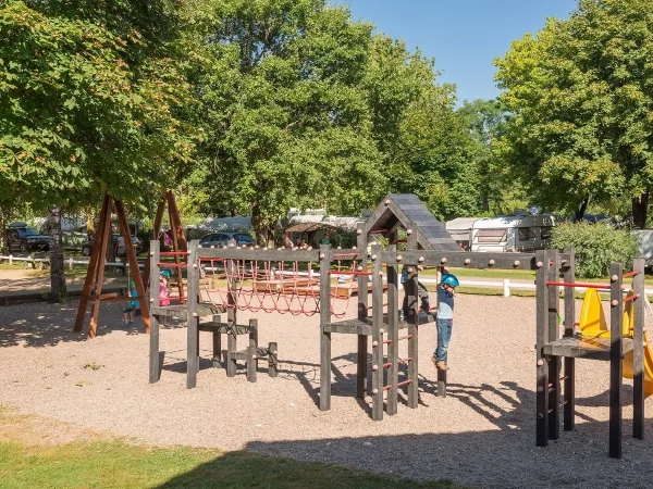 A playground at Roan camping de Bonnal.
