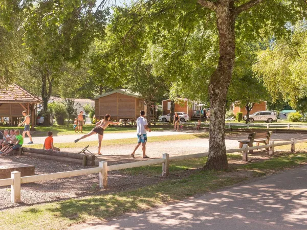 Boules at Roan camping de Bonnal.