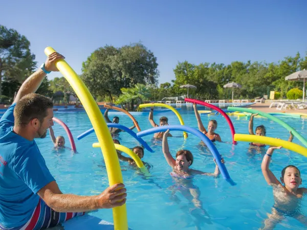 Water animation at Roan camping Du Verdon.