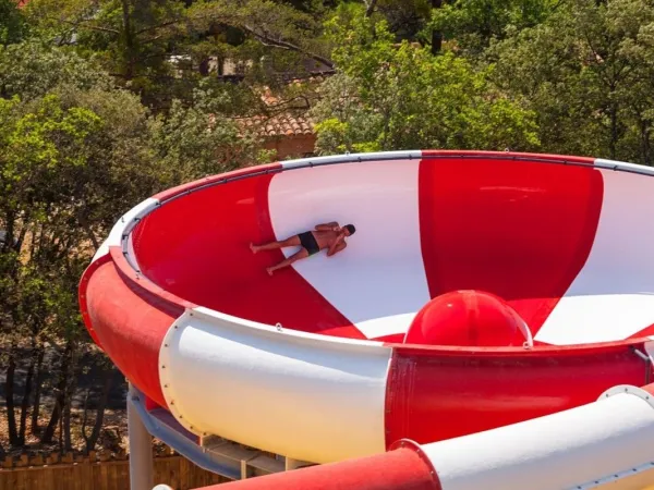 Funnel slide at Roan camping Du Verdon.