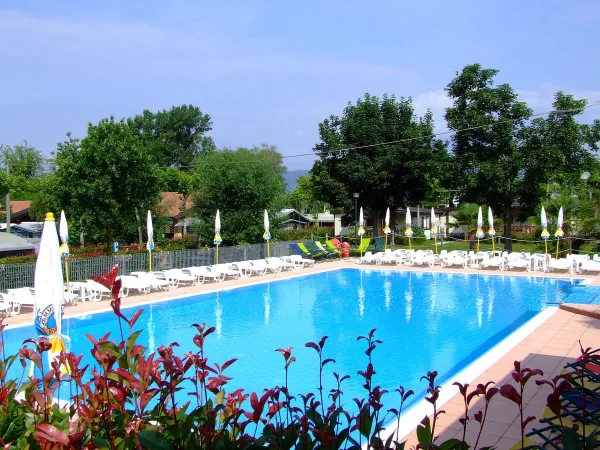 Overview pool at Roan camping Okay Lido.