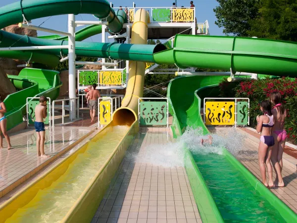 Two slides at Roan camping Marina Di Venezia.