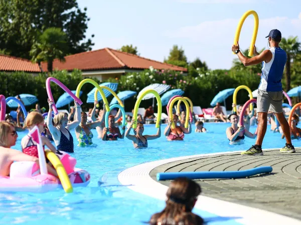 Aqua gym at Roan camping Bella Italia.