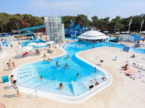 Atmospheric swimming pool at Roan camping Cikat.