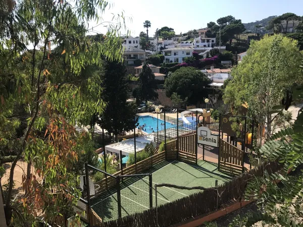 Overview activity area of Roan camping Cala Canyelles.