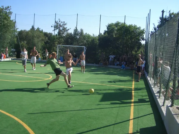 Soccer field at Roan camping Montescudaio.