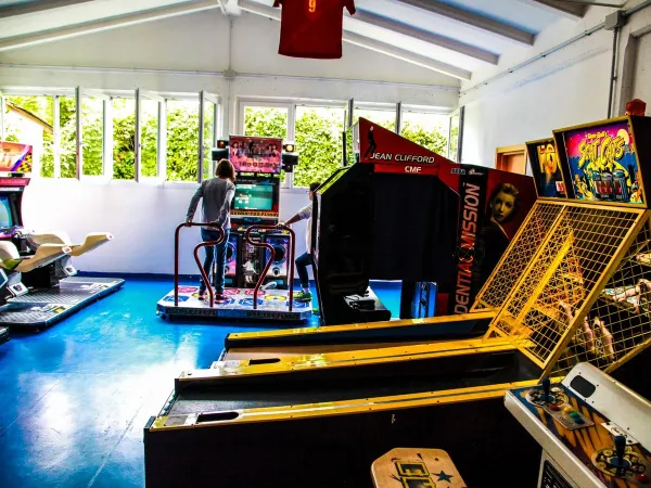 Game arcade at Roan camping San Francesco.