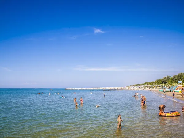 beach view at Roan camping San Francesco.