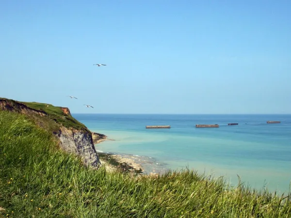 The coast near Roan camping La Vallée.