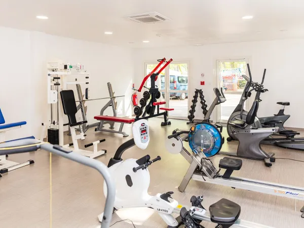 Gym at Roan camping Le Napoléon.