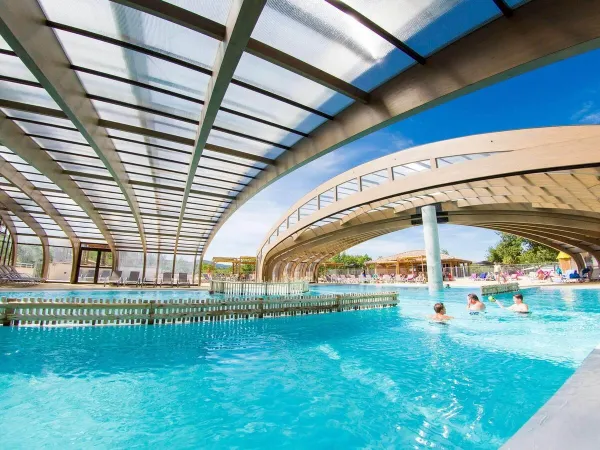 Indoor pool at Roan camping Le Ranc Davaine.