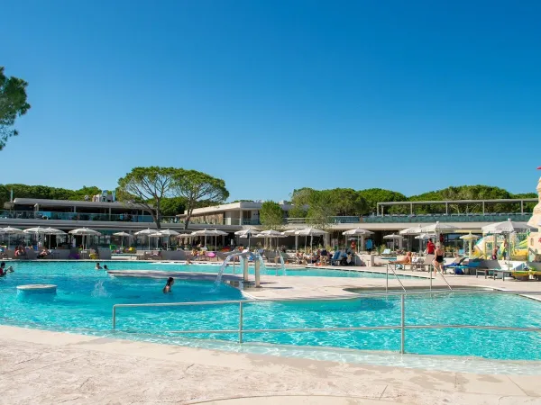 Swimming pool at Roan camping Mediterraneo.