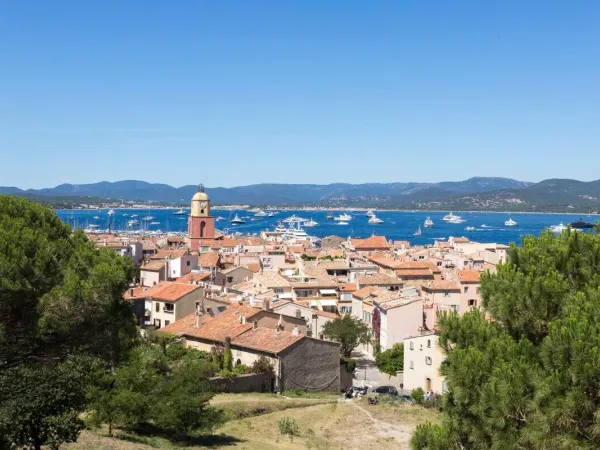 The town of Saint Tropez near Roan camping Domaine de la Noguière.