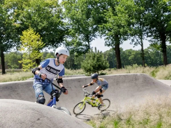 Pump track at Roan camping Terspegelt.