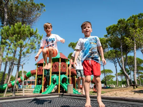 A playground at Roan camping Union Lido.