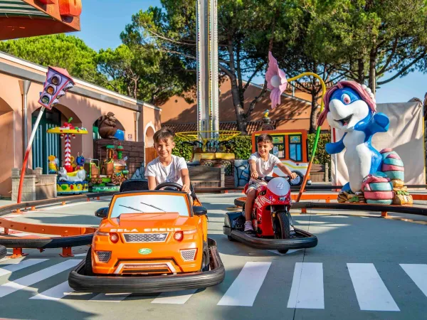 Mini cars at Roan campsite Union Lido Mare.