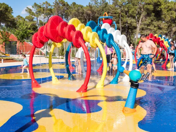 Spraypark at Roan campsite Zaton Holiday resort.