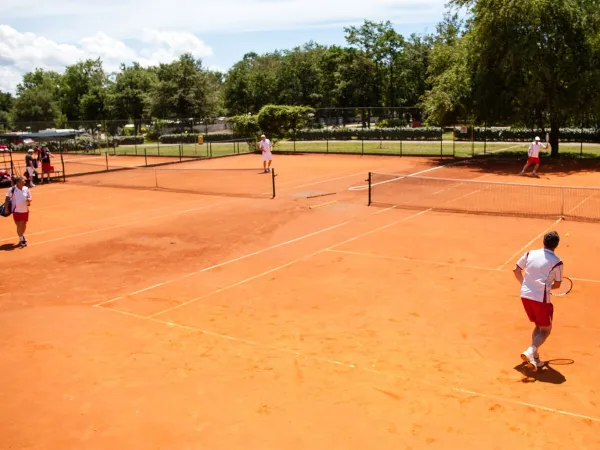 Tennis courts at Roan campsite Bijela Uvala.