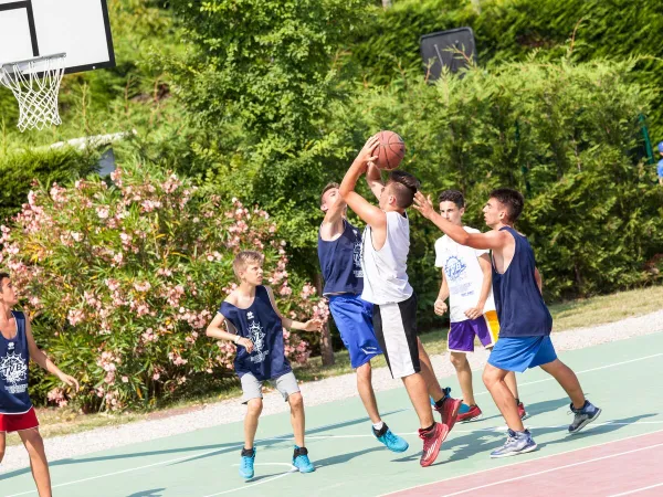 Basketball court at Roan camping San Francesco.