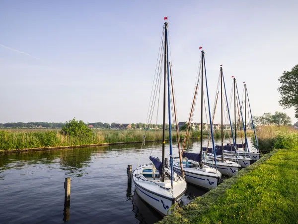 Boat pitch close to Roan camping Marvilla Parks Frisian Lakes.