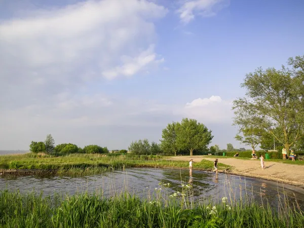 Lake Slotermeer at Roan camping Marvilla Parks Frisian Lakes.