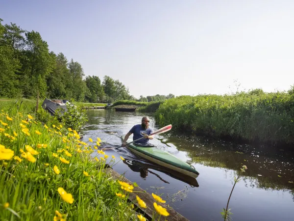 Canoeing at Roan camping Marvilla Parks Friese Meren.