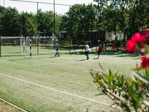 The sports field at Roan Camping Bijela Uvala.