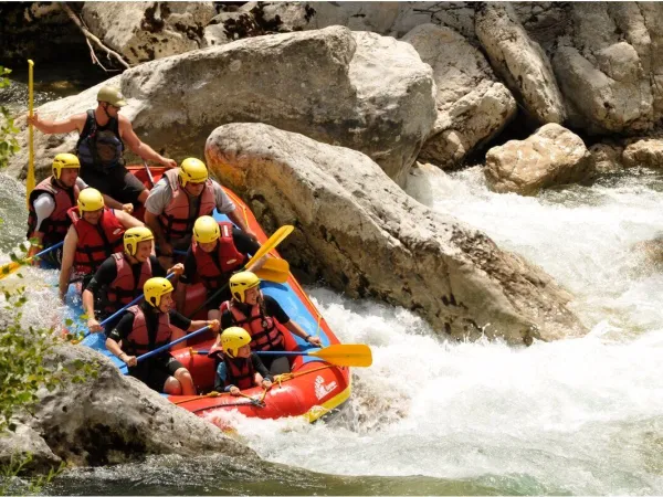 Rafting near Roan Camping Les Collines.