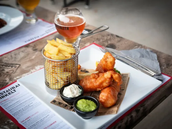A delicious dish available at Roan camping hu Birkelt village.