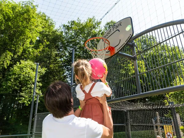 Multisport area at Roan camping Birkelt.