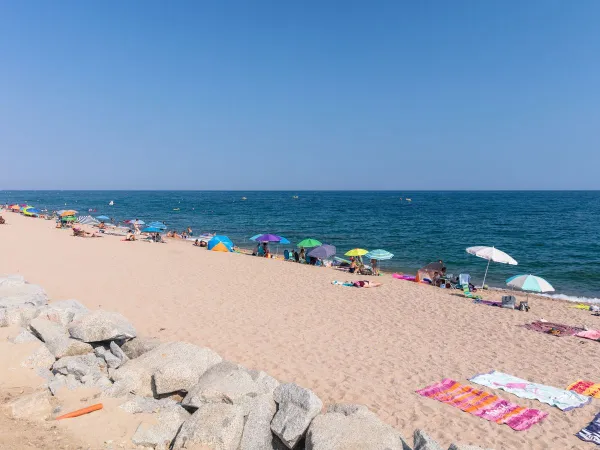 The beach at Roan camping Caballo de Mar.