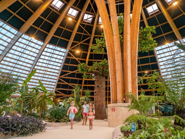 Indoor pool entrance at Roan camping des Ormes.