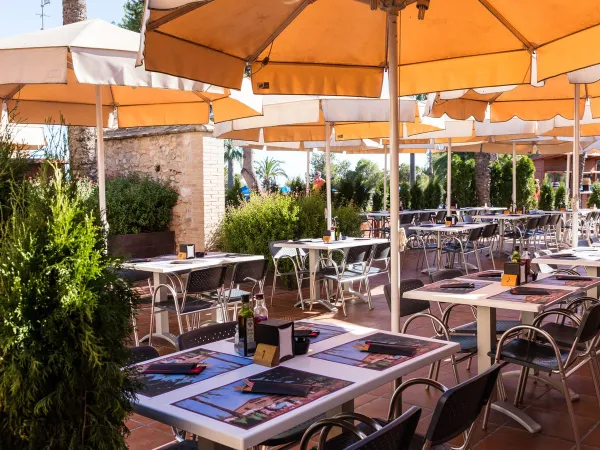 The restaurant at Roan camping Vilanova Park.