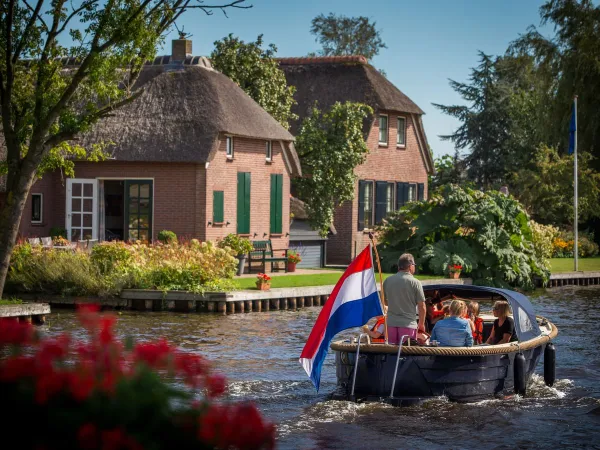 The village of Giethoorn near Roan camping Marvilla Parks Friese Meren.