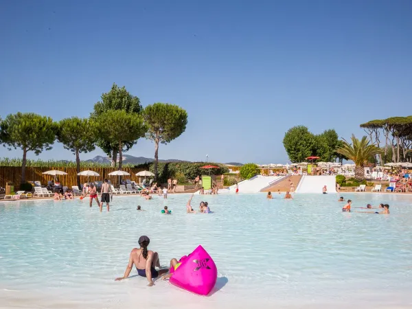 Lagoon pool at Roan camping hu Park Albatros village.
