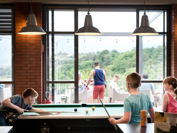 Billiards/Pool at Roan camping hu Norcenni Girasole village.