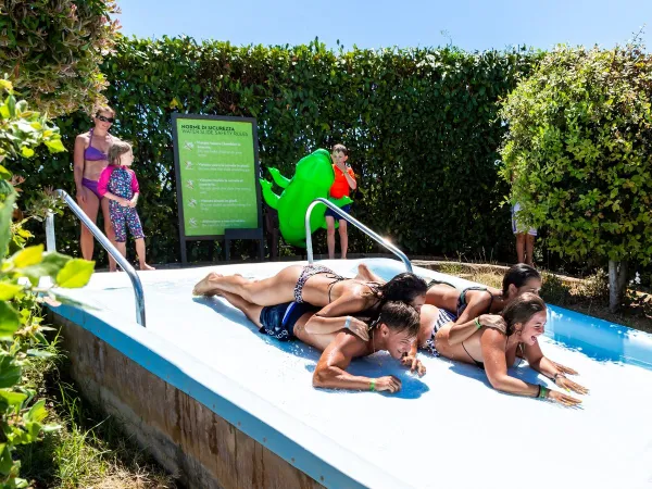 Slipping youngsters at Roan camping hu Fabulous village.