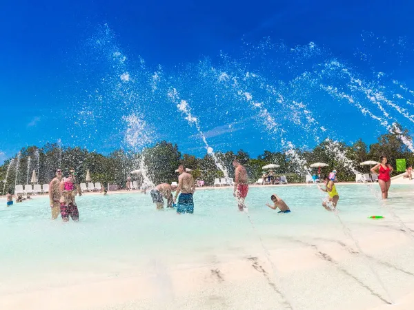 The lagoon pool at Roan camping Montescudaio.