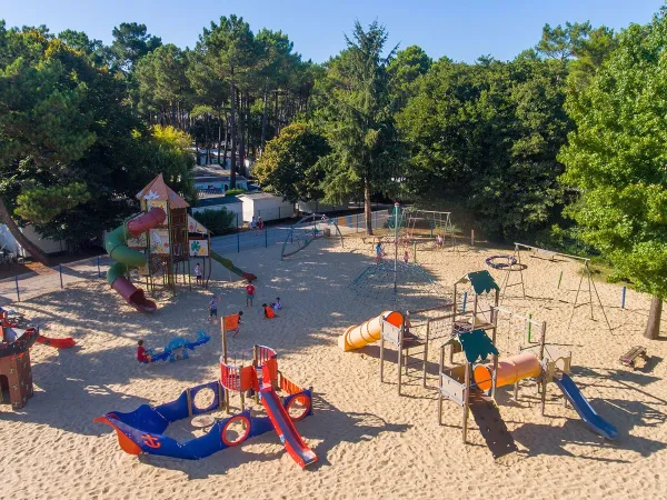 Playground at Roan camping Le Vieux Port.