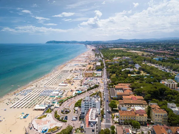 Overview of Rimini, near Roan camping Rubicone.