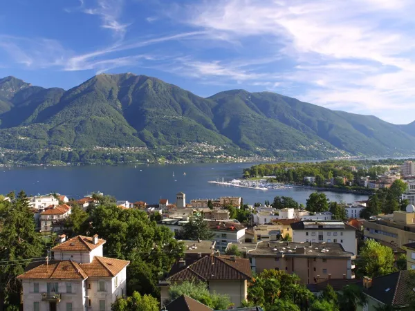 The Ticino area near Roan camping Lido Verbano.