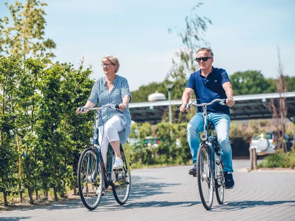 Cycling people at Roan camping Ackersate.