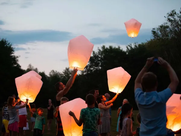 Lanterns at Roan camping de Bonnal.